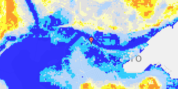 Ekstrem regn på H I Biesgade 10, 2. a