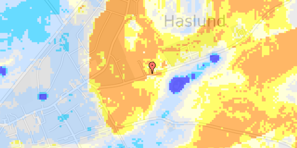 Ekstrem regn på Haslund Klostervej 19, 1. 