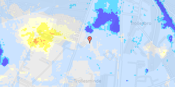 Ekstrem regn på Trollesmindealle 23