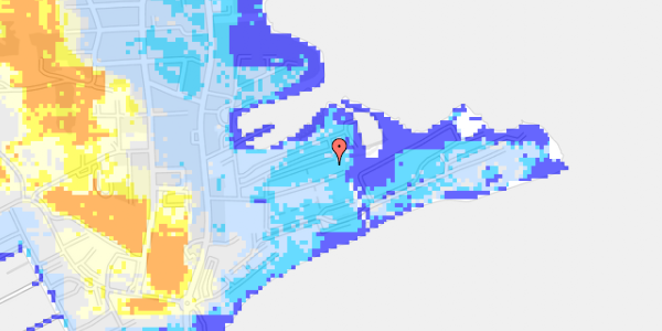 Ekstrem regn på Langsand 121