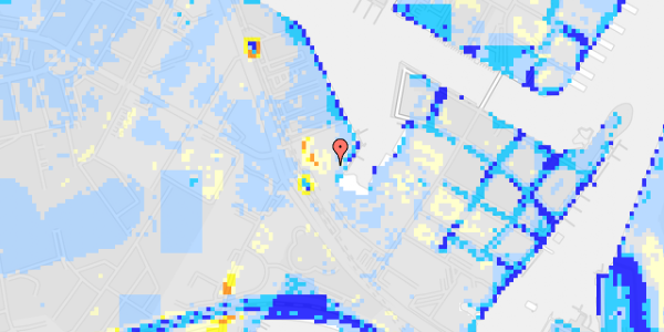 Ekstrem regn på Frederikskaj 2D