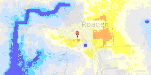 Ekstrem regn på Ll Roagervej 1B