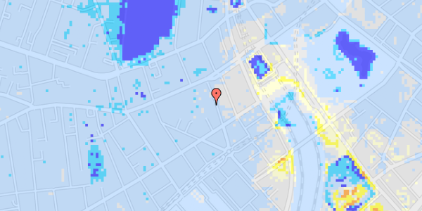 Ekstrem regn på Helgolandsgade 6B, st. tv