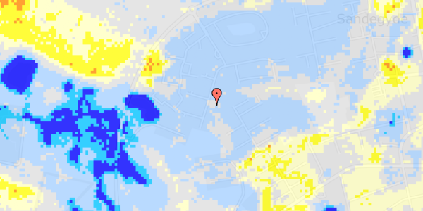 Ekstrem regn på Peter Wessels Vej 11