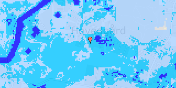 Ekstrem regn på N P Danmarksvej 101