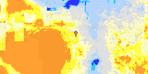 Ekstrem regn på Tinbergens Alle 95