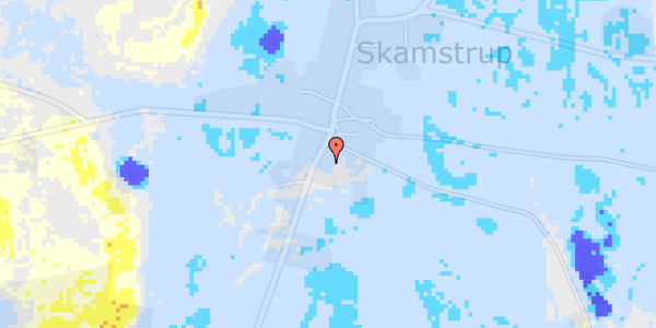 Ekstrem regn på Skamstrupvej 77B