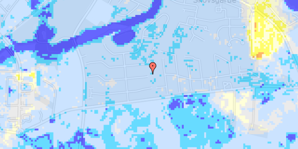 Ekstrem regn på Vestergårds Alle 30