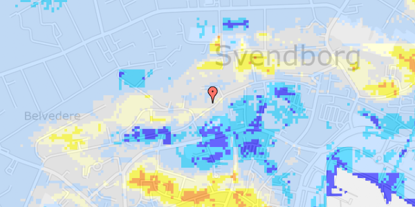 Ekstrem regn på Dronningholmsvej 17