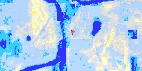 Ekstrem regn på Solbjerg Hovedgade 77C