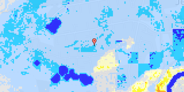 Ekstrem regn på Hvesager 144