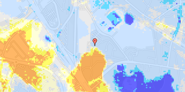 Ekstrem regn på Niels Steensens Vej 8A