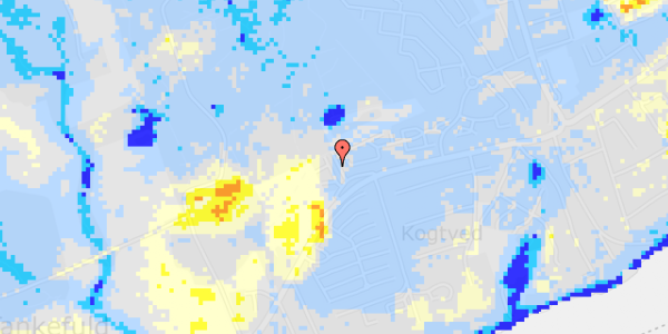 Ekstrem regn på Kogtvedvej 128A