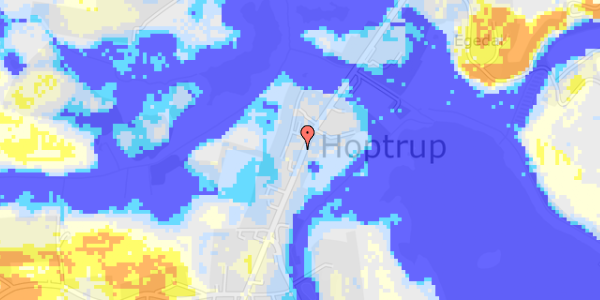 Ekstrem regn på Hoptrup Hovedgade 34, 1. 