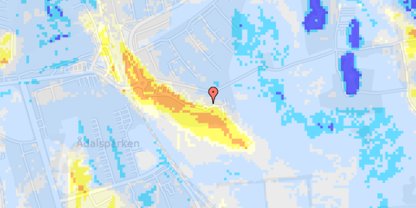 Ekstrem regn på Louiselund 9