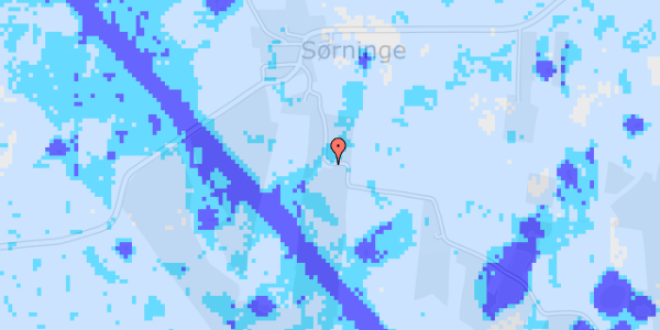 Ekstrem regn på Sørningevej 12