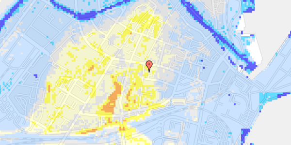 Ekstrem regn på Ryesgade 7, 2. th