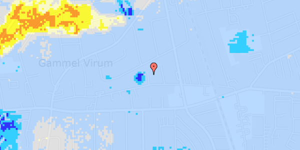 Ekstrem regn på Virumgade 24C