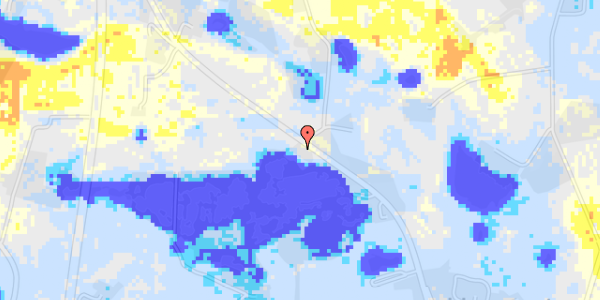 Ekstrem regn på Nykøbingvej 95