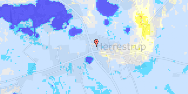 Ekstrem regn på Nykøbingvej 198