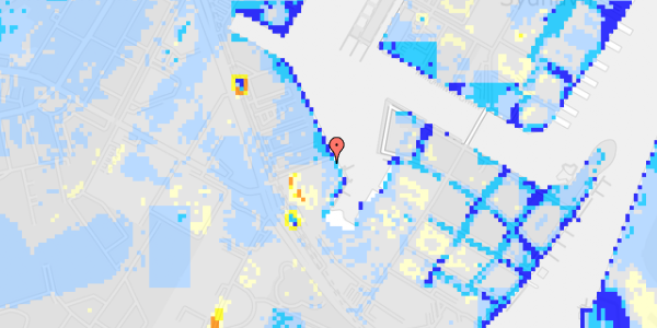 Ekstrem regn på Frederikskaj 2R, st. th