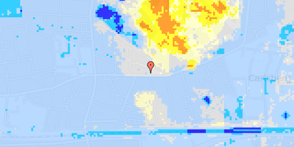 Ekstrem regn på Valby Langgade 10