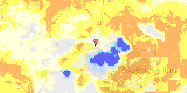 Ekstrem regn på Mellemvej 5A