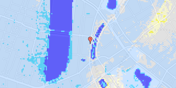 Ekstrem regn på Vester Farimagsgade 19