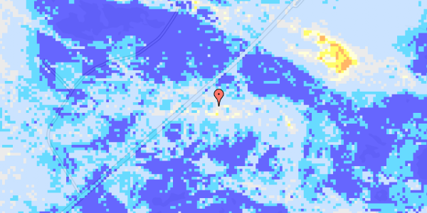 Ekstrem regn på Kystvejen 19