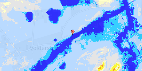 Ekstrem regn på Volderslev Bygade 35