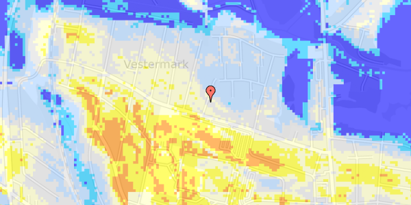 Ekstrem regn på Haldsvej 1A, st. 