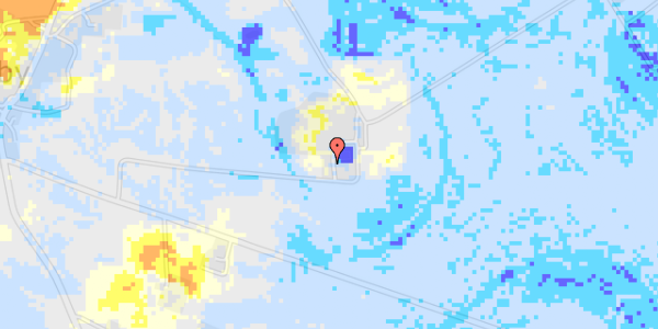 Ekstrem regn på Estruplundvej 74B