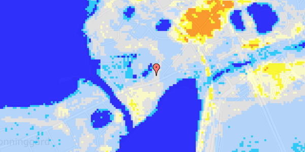 Ekstrem regn på Dronninggårds Alle 26C, st. 4