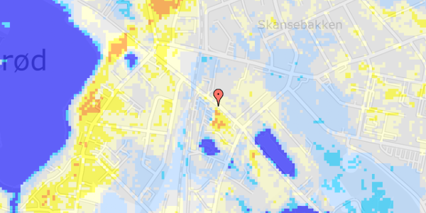 Ekstrem regn på Københavnsvej 14, 1. th