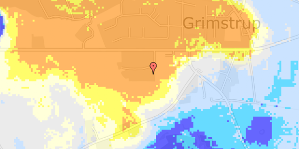 Ekstrem regn på Grimstrup Hovedvej 31F