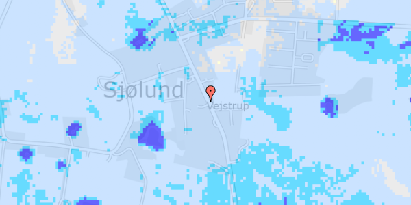 Ekstrem regn på Sjølund Gade 20