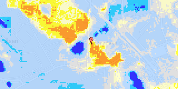 Ekstrem regn på Vallerød Banevej 14C