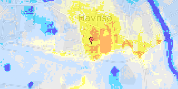 Ekstrem regn på Havnsøgårdsvej 35