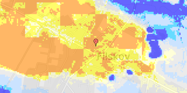 Ekstrem regn på Skolegyden 13