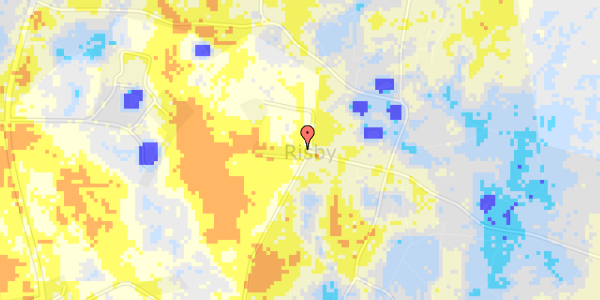 Ekstrem regn på Risbyvejen 23