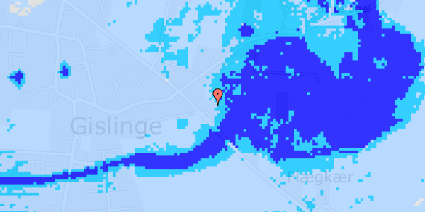 Ekstrem regn på Adelers Alle 215