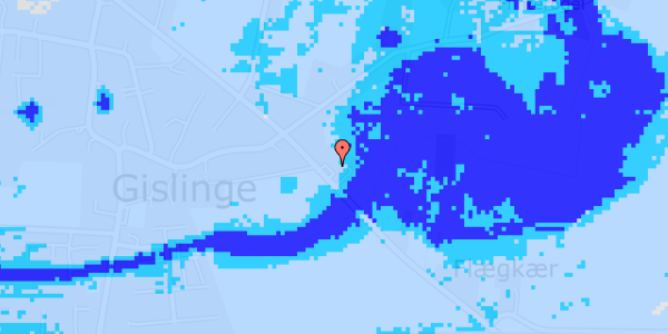 Ekstrem regn på Adelers Alle 217