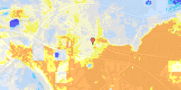 Ekstrem regn på Højgårds Alle 4