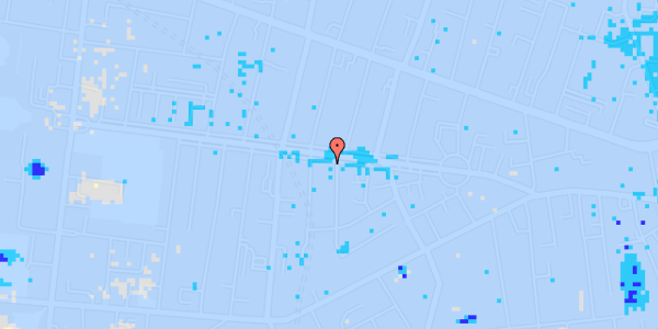 Ekstrem regn på Frederiksberg Alle 35