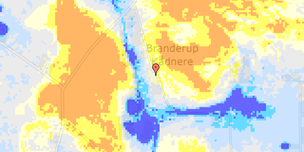 Ekstrem regn på Branderup Kådner 8, st. 