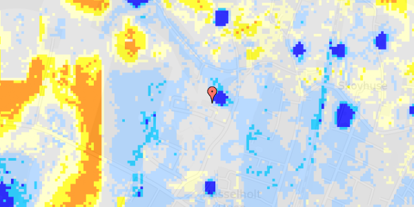 Ekstrem regn på Hesselholt Skovhuse 89