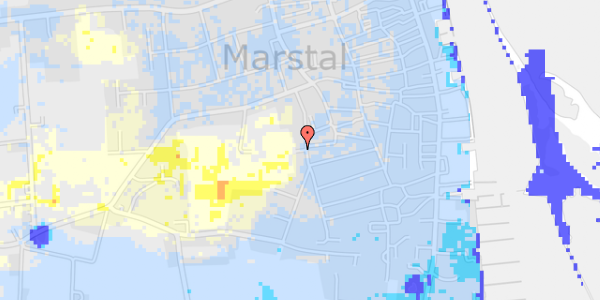 Ekstrem regn på Vestergade 48A