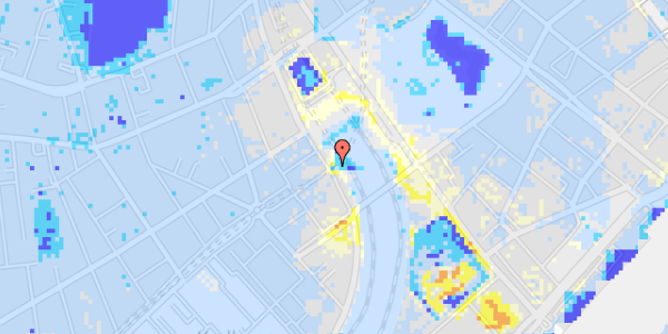 Ekstrem regn på Reventlowsgade 11