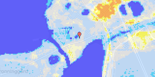 Ekstrem regn på Dronninggårds Alle 24, st. 