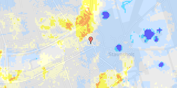 Ekstrem regn på Stavnsholtvej 165A